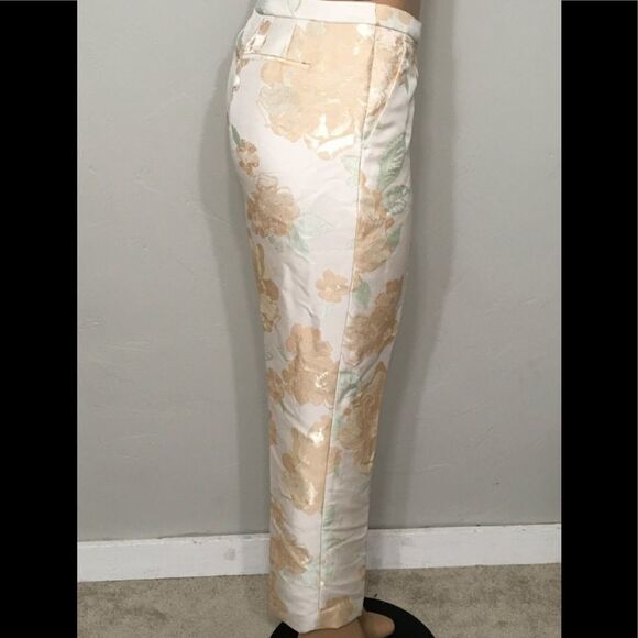 New. Peach and mint tapestry pants. NWOT - Picture 3 of 7